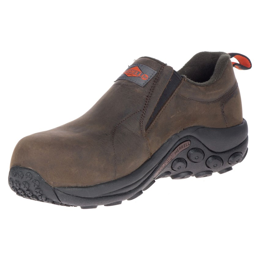 Chaussure de Securite Merrell Jungle Moc Leather Comp Toe SD+ Chocolat Homme | N.A.QSYZ